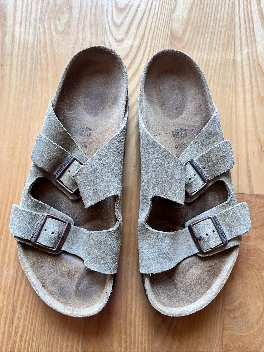 Birkenstock Brown Suede Adjustable Strap Sandals mens EU 43 US 10